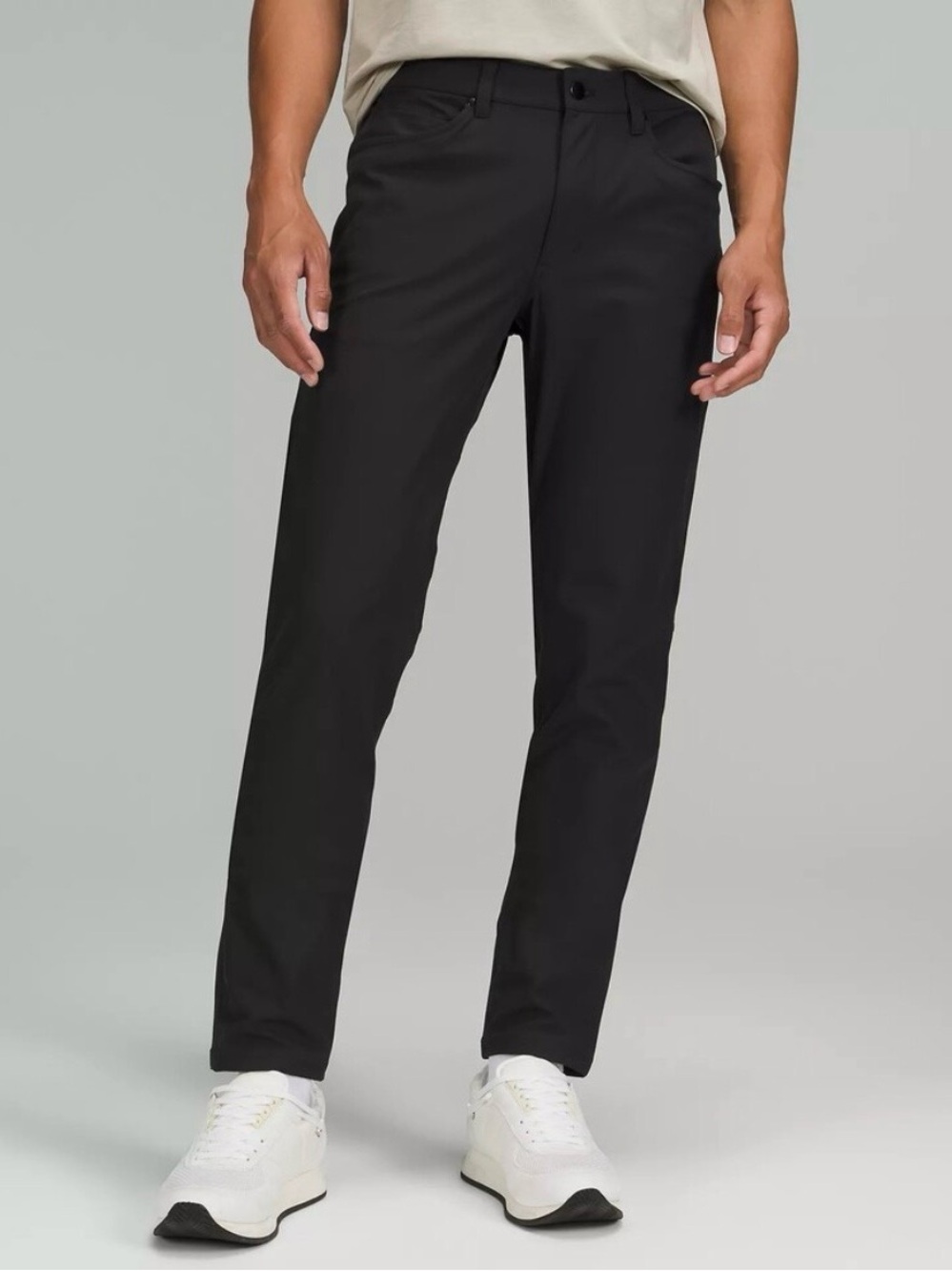 Lululemon ABC Slim Fit 5 Pocket Pant 30L Warpstreme In Black Size